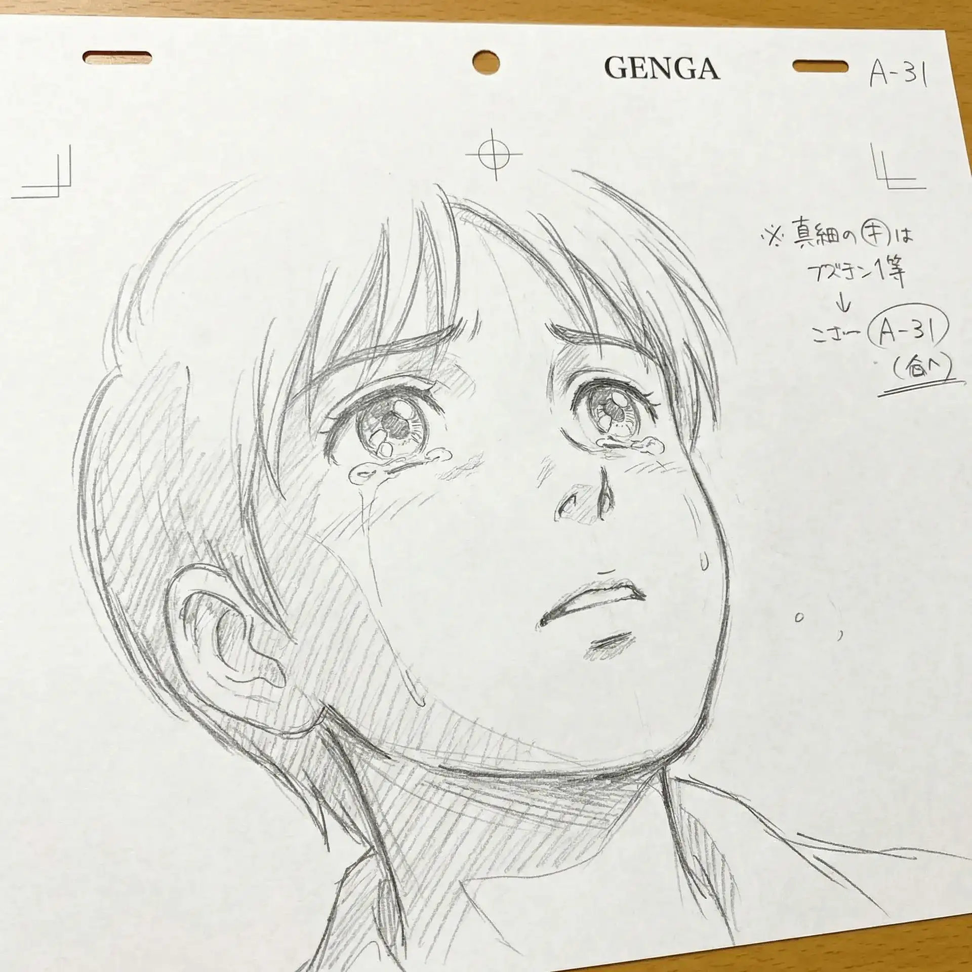 成人动漫角色情感特写原画泪目表情